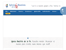 Tablet Screenshot of iglesiabautistadelafe.com